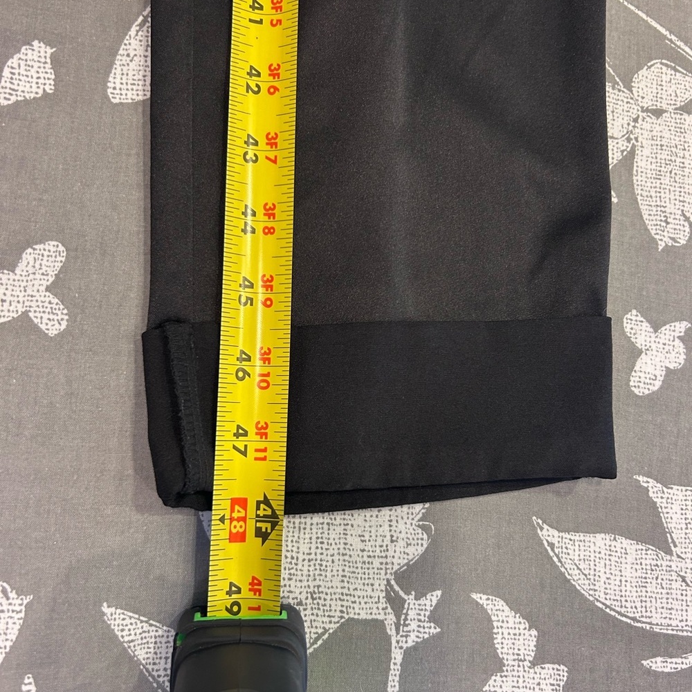 🖤”White House Black Market”Black Satin Jumpsuit w/ Tie Belt V-Neckline & Pockets - Picture 11 of 13